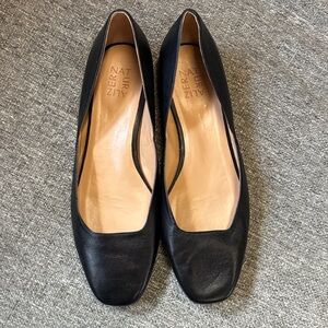 Naturalizer Black Leather Women Shoes